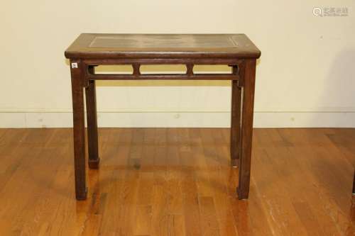 Chinese Stand with Carved Legs and Trim