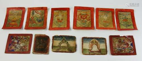 Group of 18th Century  Tibetan Watercolors