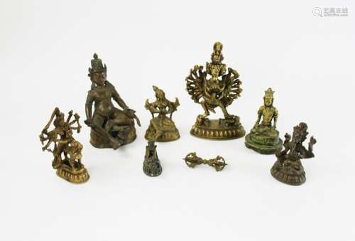 Group of Tibetan Bronze Figures