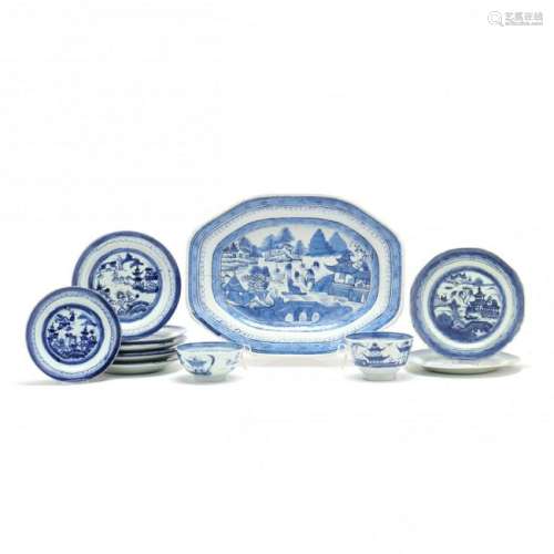 A Group of Chinese Canton Export Porcelain