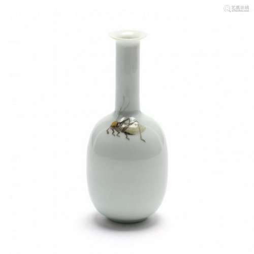 A Small Chinese Republican Style Grasshopper Vase