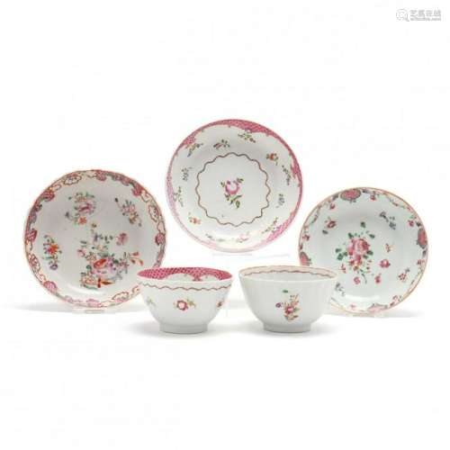 Five Pieces of Chinese Export Porcelain Teaware