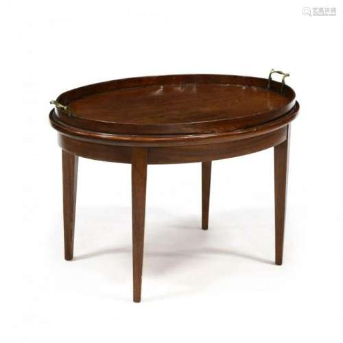 Georgian Mahogany Tray on Stand