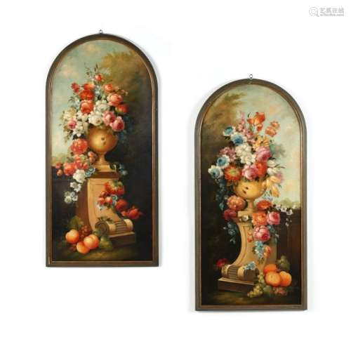 Cain Collection, A Pair of Decorative Panel Still Life