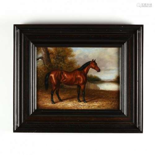 Contemporary Decorative Portrait of a Thoroughbred