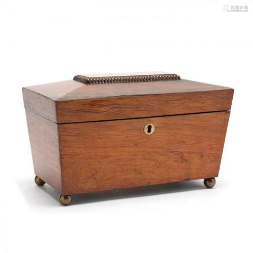 George IV Rosewood Tea Caddy