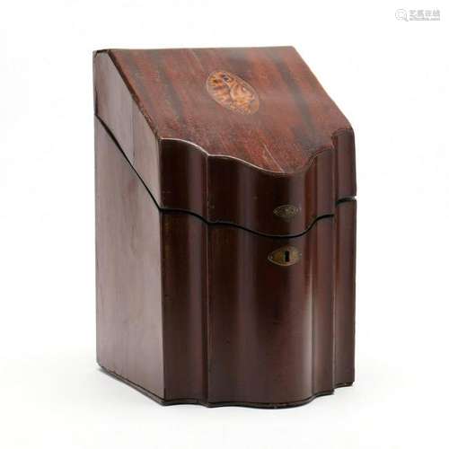 George III Inlaid Mahogany Knife Box