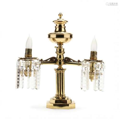 Clark & Coit, Classical Brass Argand Lamp