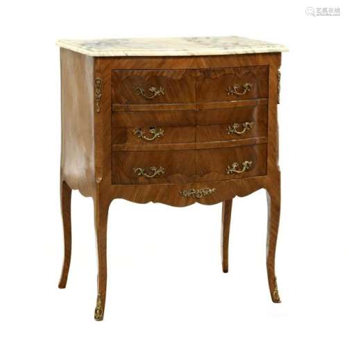 Scharer, Solid Iron Trompe L'Oeil Marble Top Safe