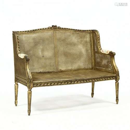 J.D. Seng, Louis XVI Style Antique Settee