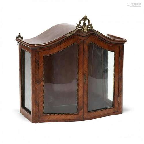 French Ormolu Mounted Hanging Vitrine