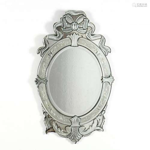 Classical Style Venetian Engraved Mirror