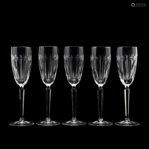 Waterford, Set of Five  Greenville Gold  Champagne