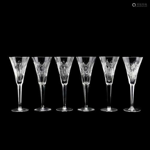 Waterford, Set of Six  Millenium Series  Champagne