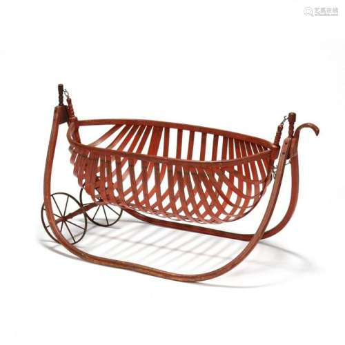 Ford Johnson & Co. Antique Painted Field Cradle