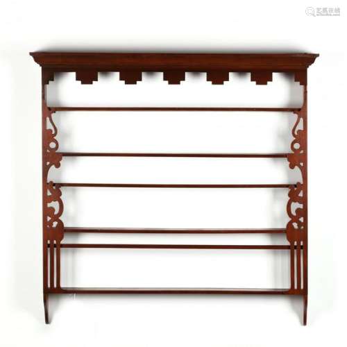 Chippendale Style Mahogany Plate Rack