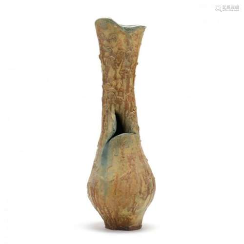 Studio Pottery Vase by Leonora Morrow (VA, 1917-2012)