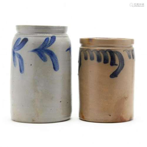 Two Antique Stoneware Jars