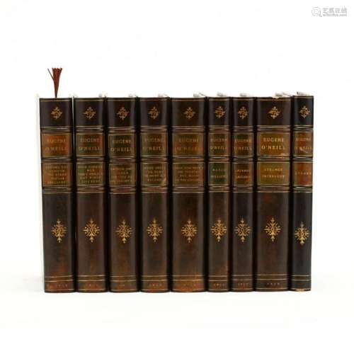 Set of Nine Finely Bound 1920s Volumes of Eugene