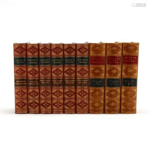 Two 19th Century Book Sets in Fine Bindings