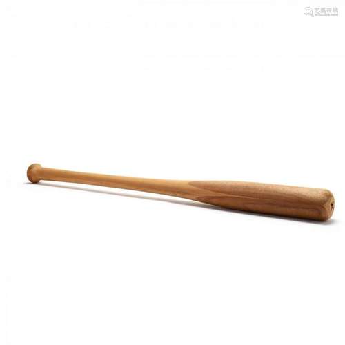 Baseball Bat Handmade by Aaron Buff (NC, 1911-1994)