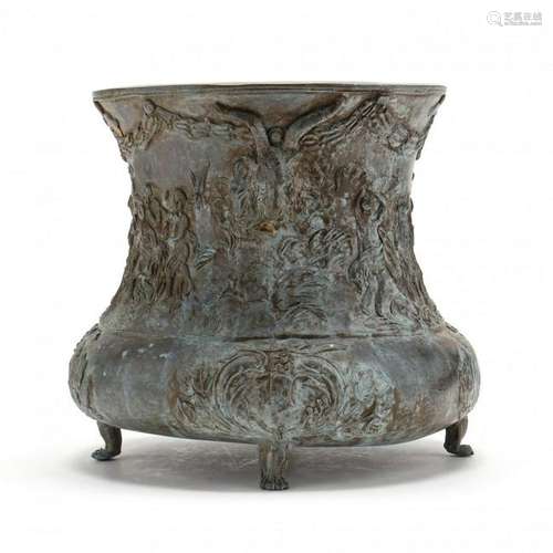 Contemporary French Bronze Jardiniere