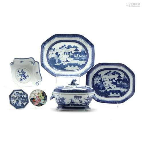 Six Items of Mottahedeh Porcelain in the Chinese