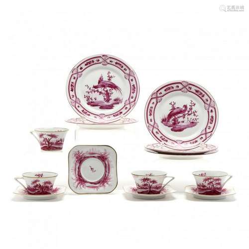 Twelve Piece Sevres Porcelain Tea Service