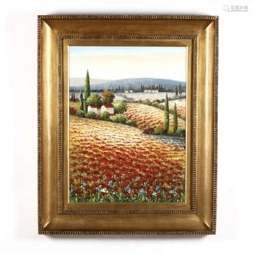 A Contemporary Decorative Painting of a Field of