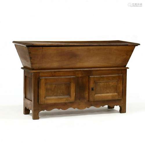 French Provincial Walnut Dough Box On Stand