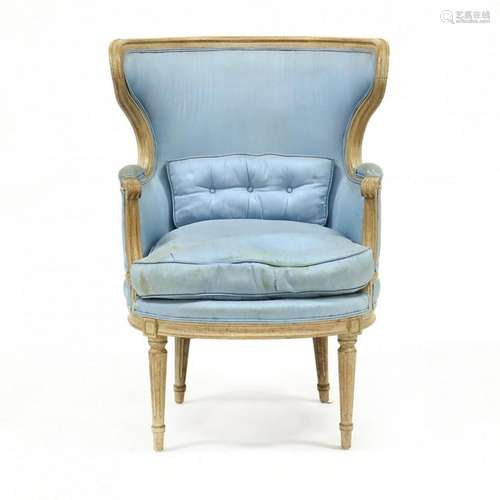 Interior Crafts, Louis XVI Style Barrel Back Easy Chair