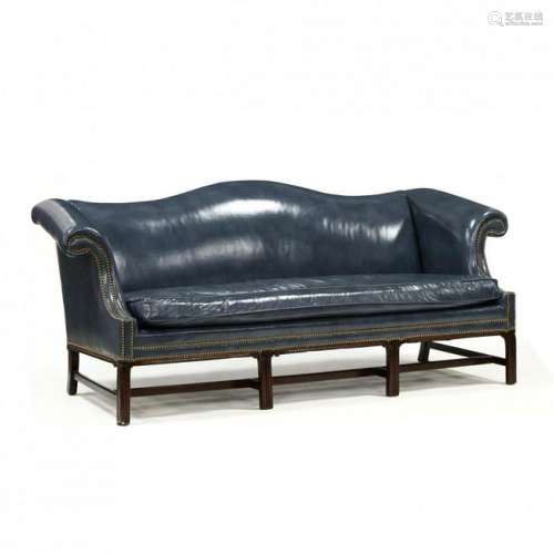 Hancock & Moore, Chippendale Style Leather Upholstered