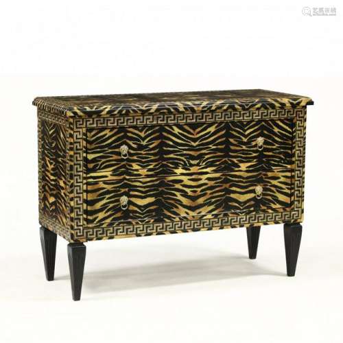 Italianate Tiger Painted Commode
