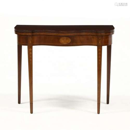 Federal Style Inlaid Mahogany Game Table