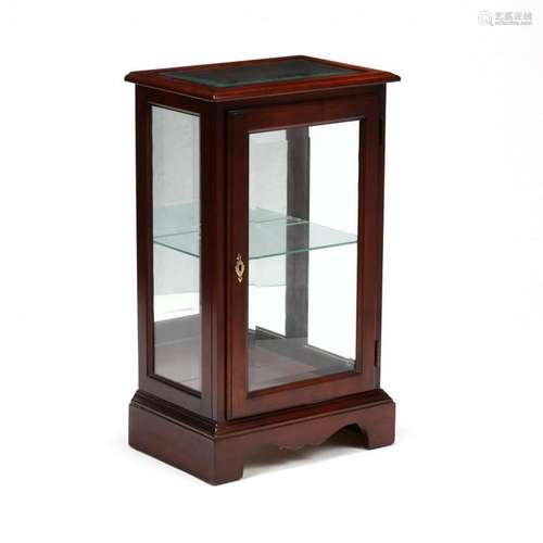 Chippendale Style Cherry Diminutive Curio Cabinet