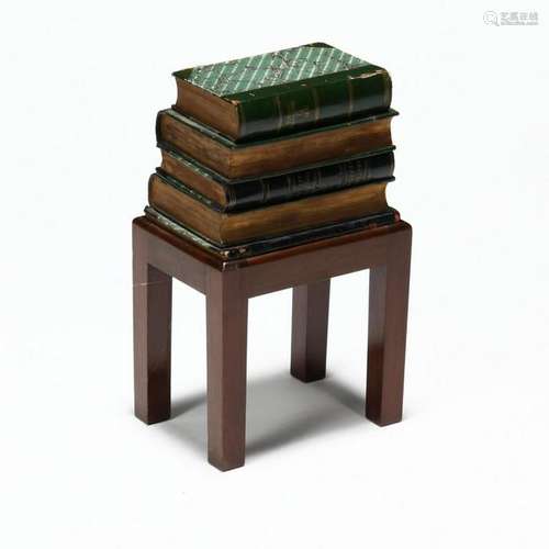 Leatherbound Book Diminutive Side Table