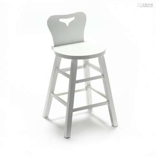 White Painted Stool/Chair