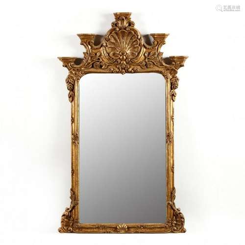 Italian Carved and Gilt Display Mirror