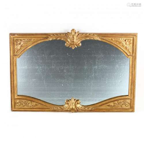 Italianate Carved and Gilt Overmantel Mirror