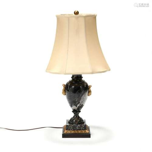 Neoclassical Style Marble Urn Table Lamp