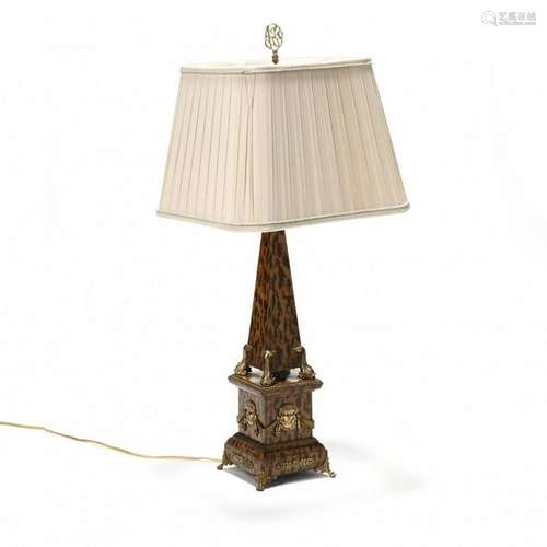 Napoleon III Style Obelisk Table Lamp