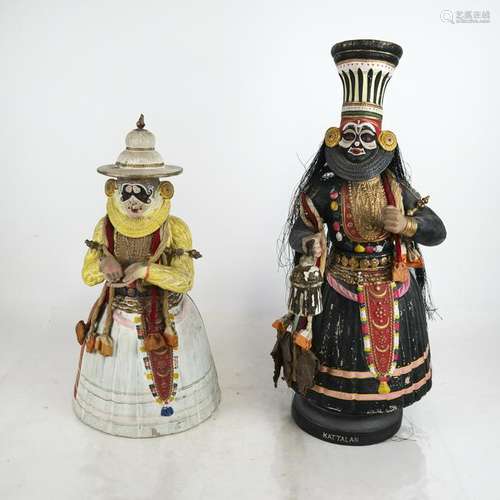 Two Ceramic Costume Dolls