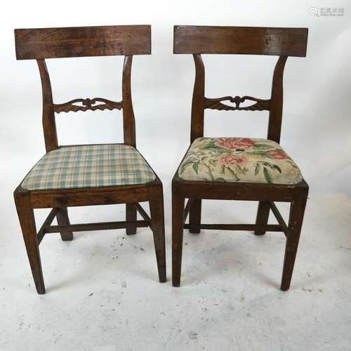 Four Antique Biedermeier Side Chairs