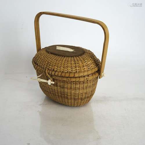 Nantucket New England Covered Basket