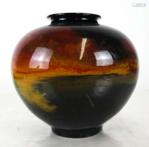 Korean Multi-Glaze Ceramic Vase