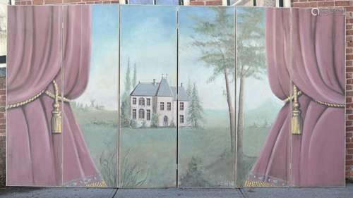 A French Six-Panel Folding Screen - O/C