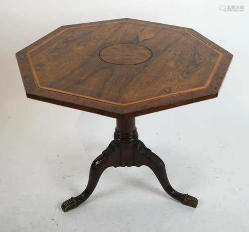 Regency-Style Octagonal Center Table