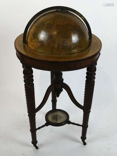 19th C Newton & Sons Terrestrial Globe