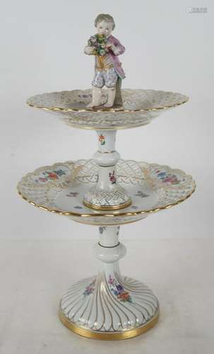 Meissen Germany Two-Tier Centerpiece