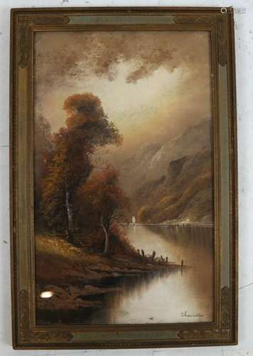 William Howard CHRISTY: Mountain Landscape -Pastel